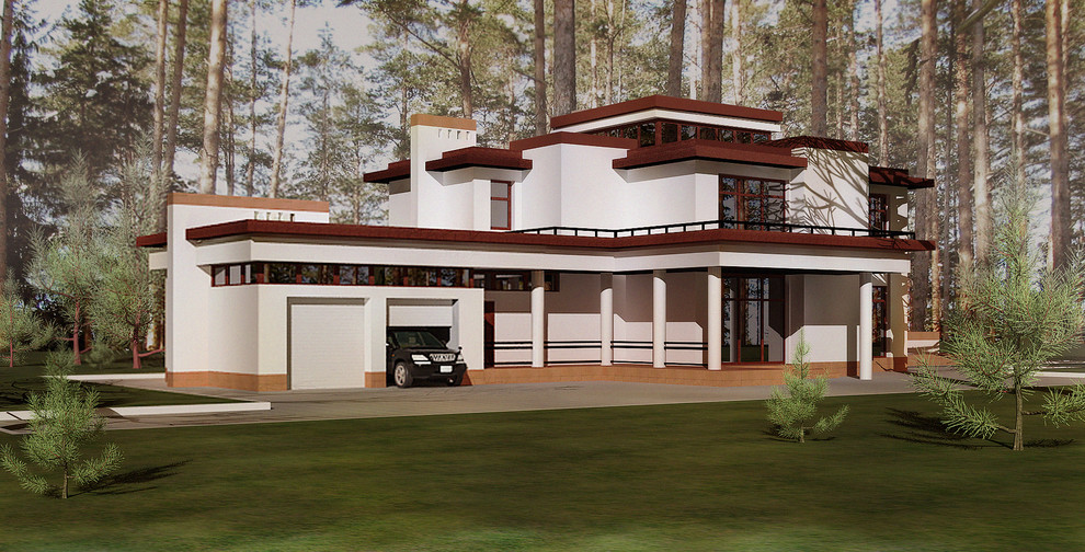 Обложка проекта: Проект загородного дома в Ленинградской области.