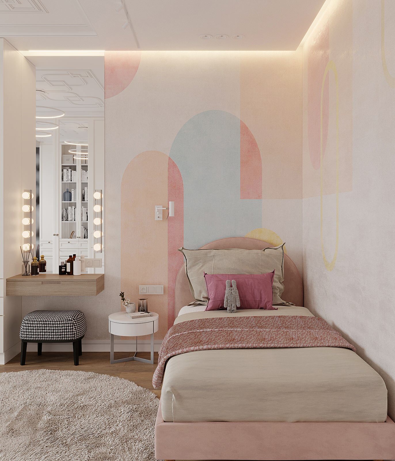 СВЕТЛЫЙ ИНТЕРЬЕР В ЖК ДОНСКОЙ ОЛИМП