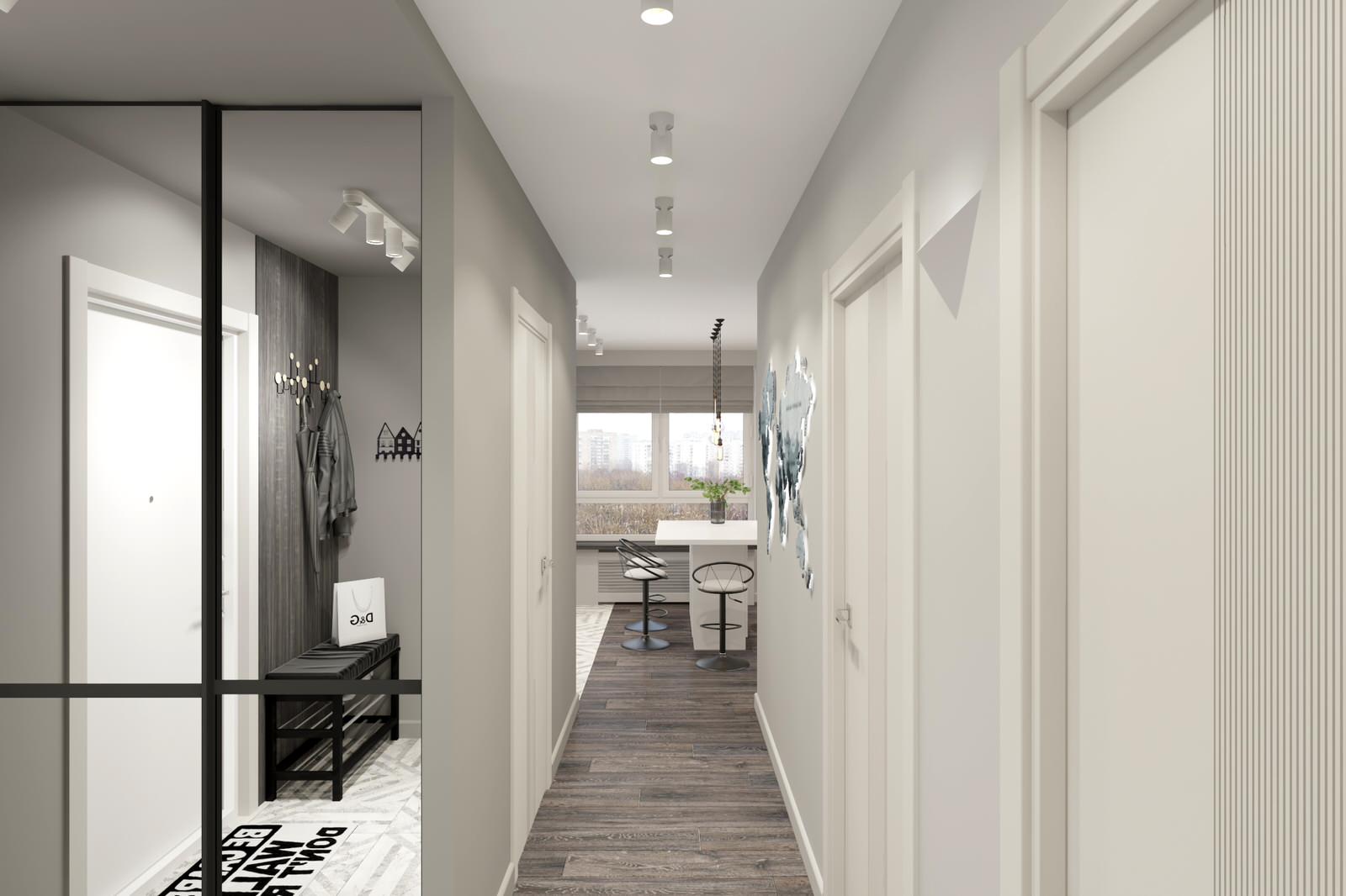 Двухкомнатная квартира 60 м2 в современном стиле в ЖК "Дмитровский Парк"