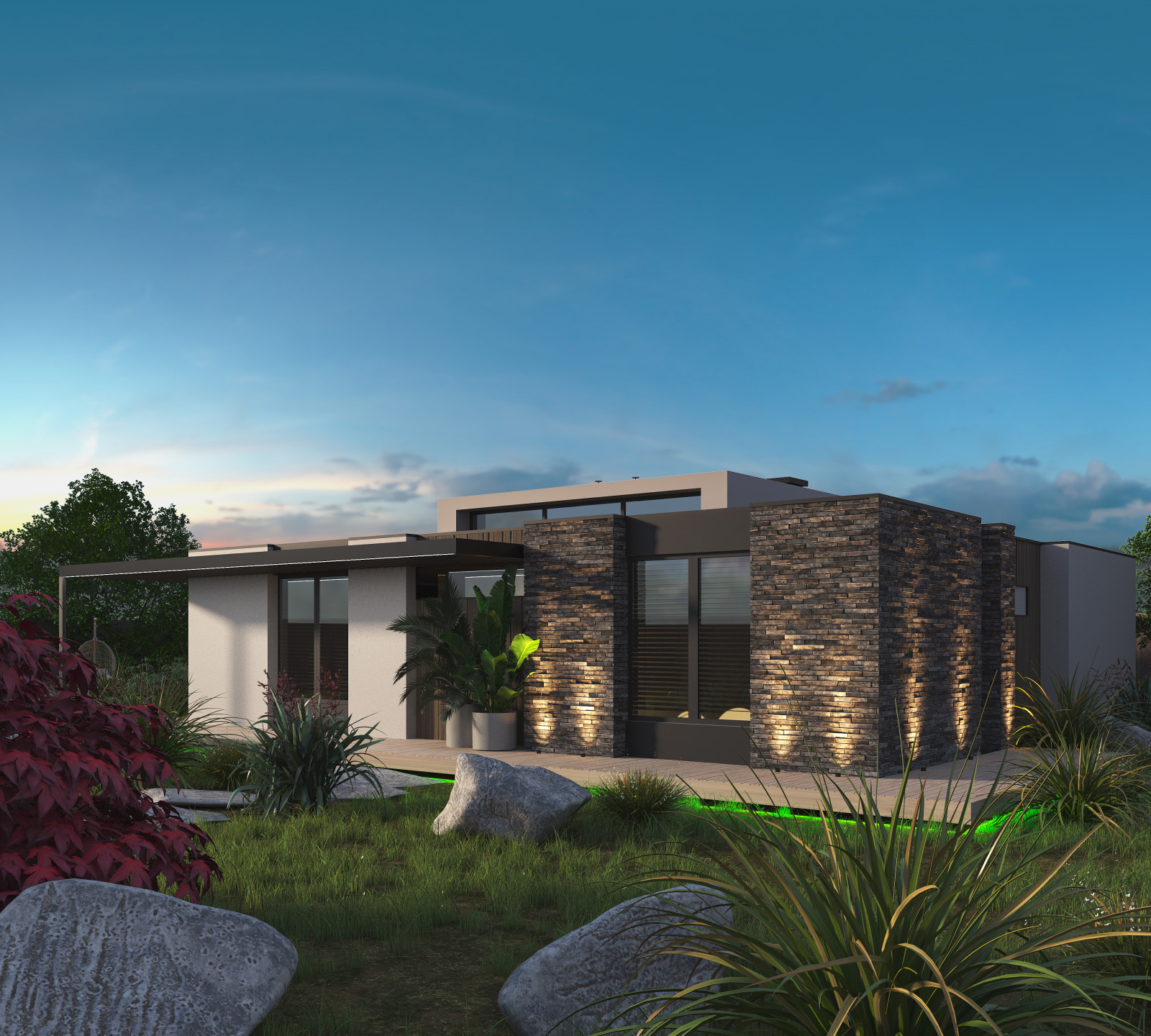 Обложка проекта: Загородный дом в предгорье