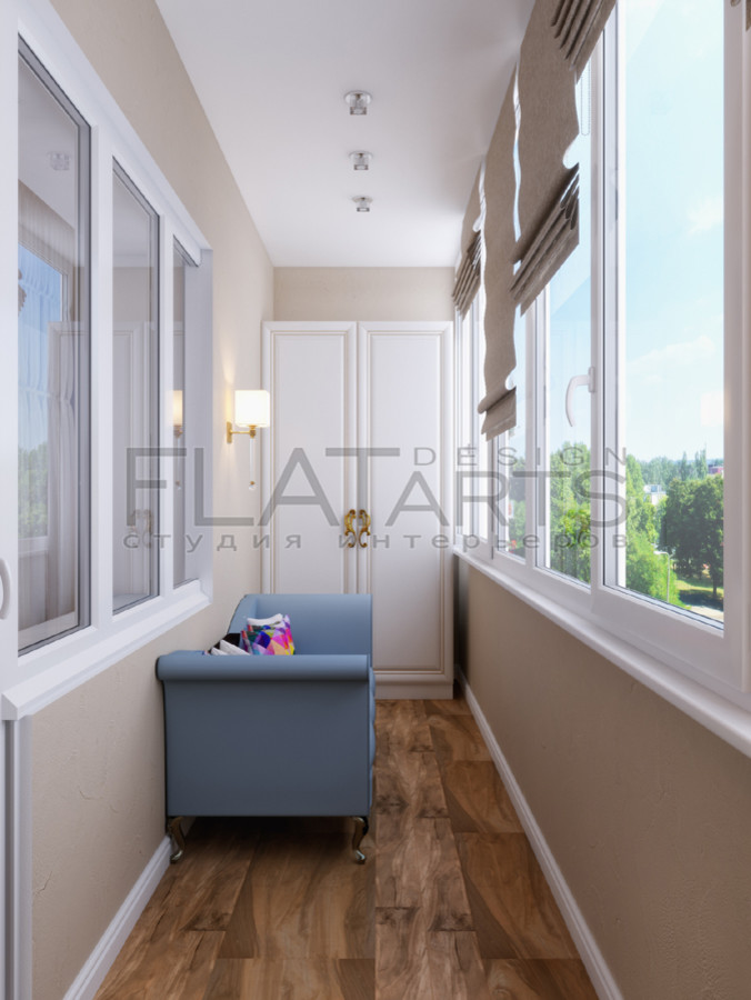 Проект 2х комнатной квартиры в  стиле арт-нуво