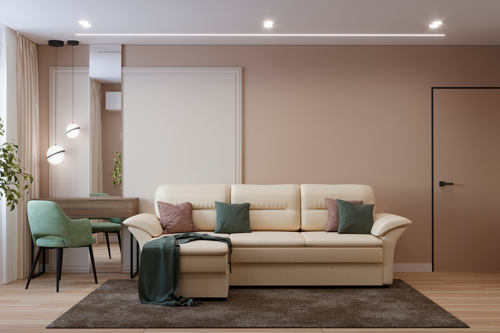 Квартира в панельном доме  50 кв.м.