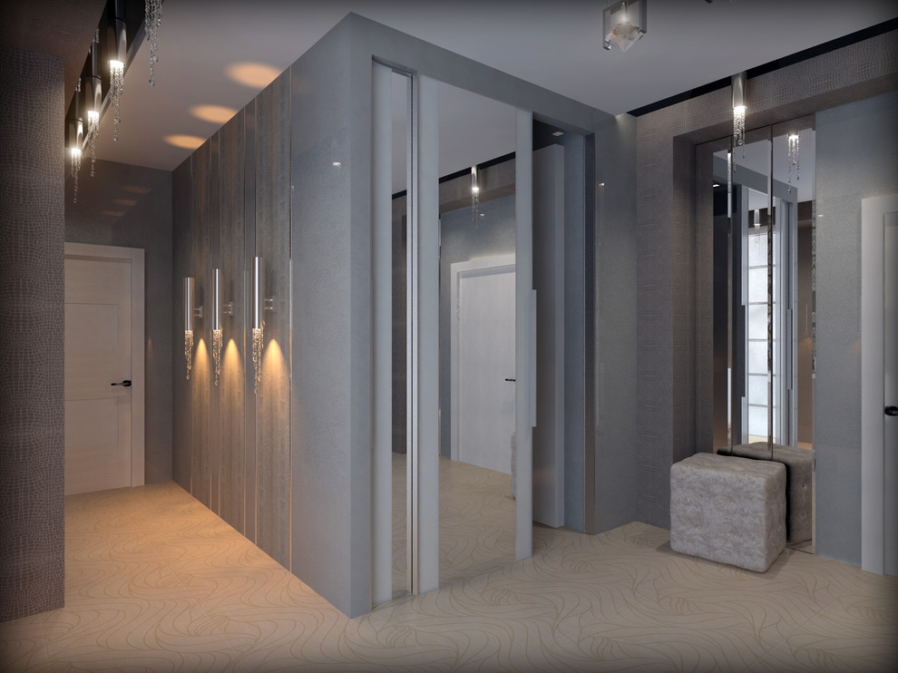 Hallway in muted colors