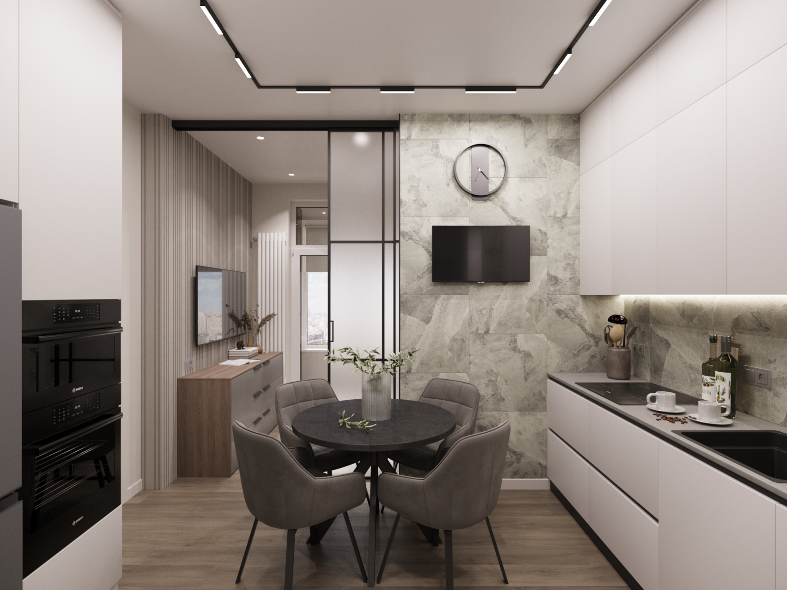 Дизайн интерьера 3х-комнатной квартиры с двумя детскими