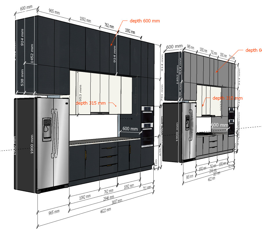 The kitchen in Texas 2023 (Before- after)