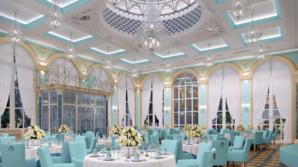 ПРОЕКТ - итальянский павильон , чАСТНЫЙ банкетный зал НА 150 ЧЕЛ