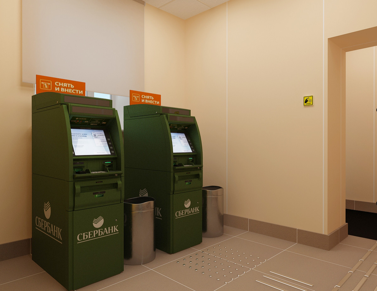 Дизайн-проект отделения ПАО Сбербанка Омская обл. р-н Нижняя Омка