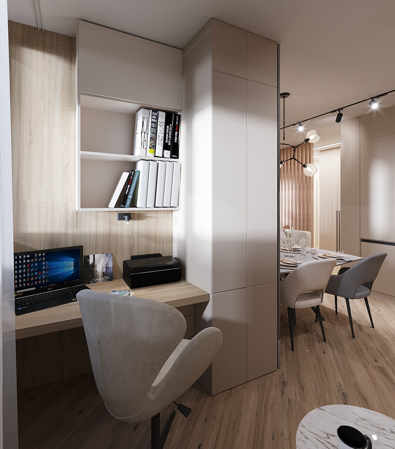 Дизайн-проект кухни-гостиной с перепланировкой