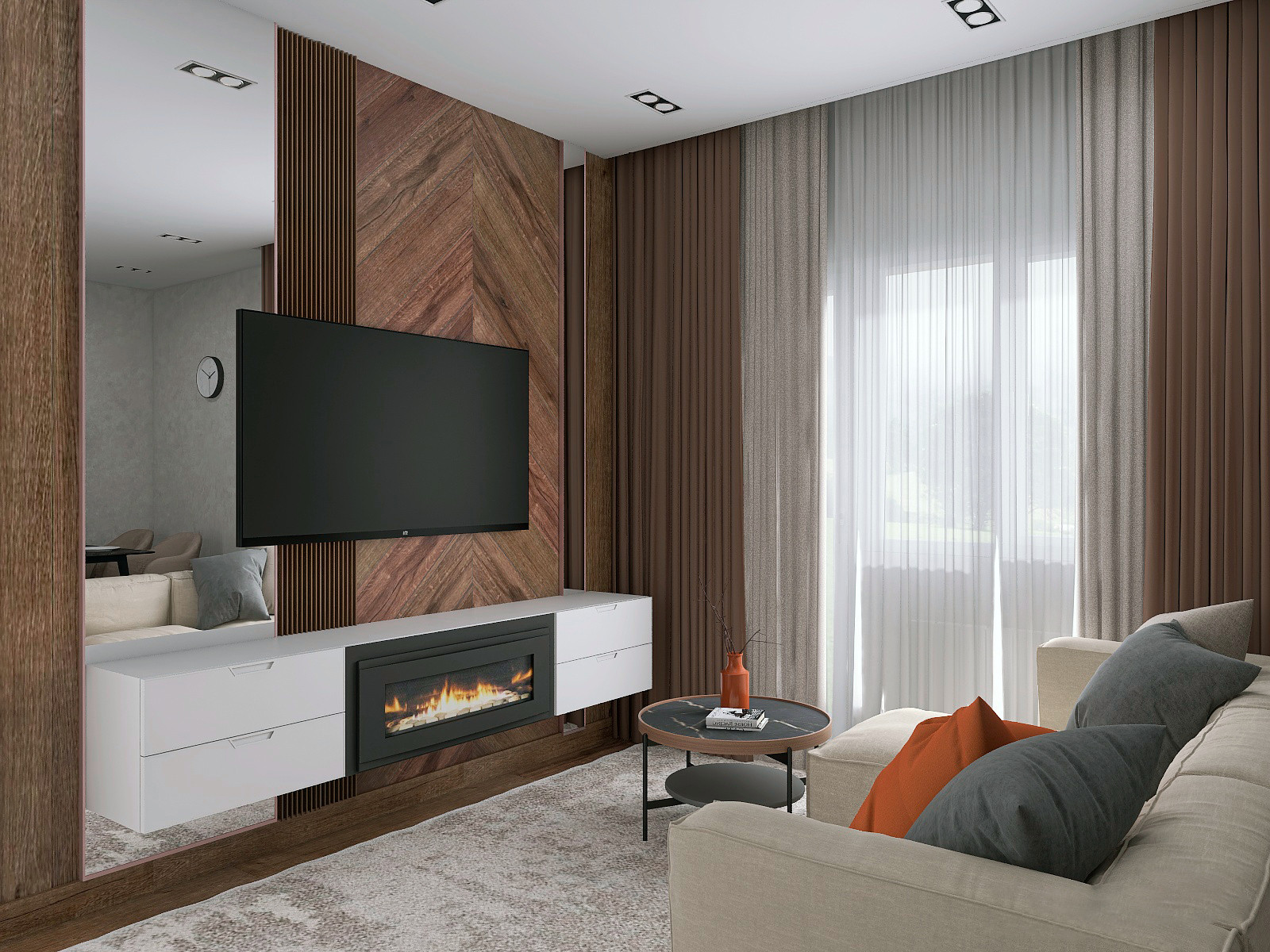 Кухня-гостиная 21 м2 в ЖК «Европейский»