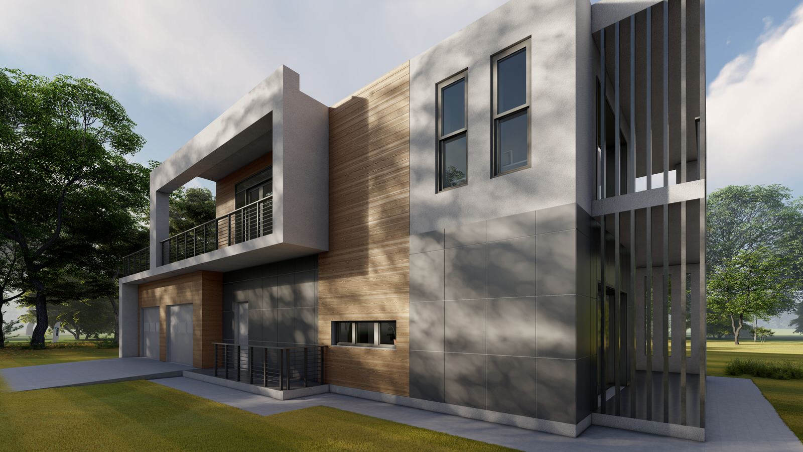 Проект ультра-современного дома в стиле Хай-тек