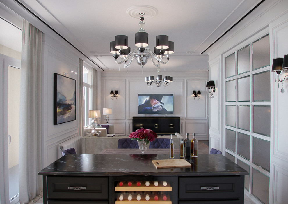 3х уровневая квартира в стиле современная классика