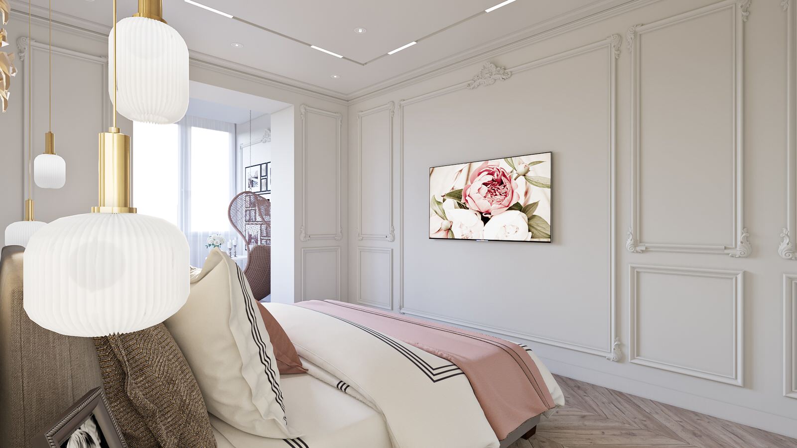 Interior design of a 3-room apartment Zaporozhye