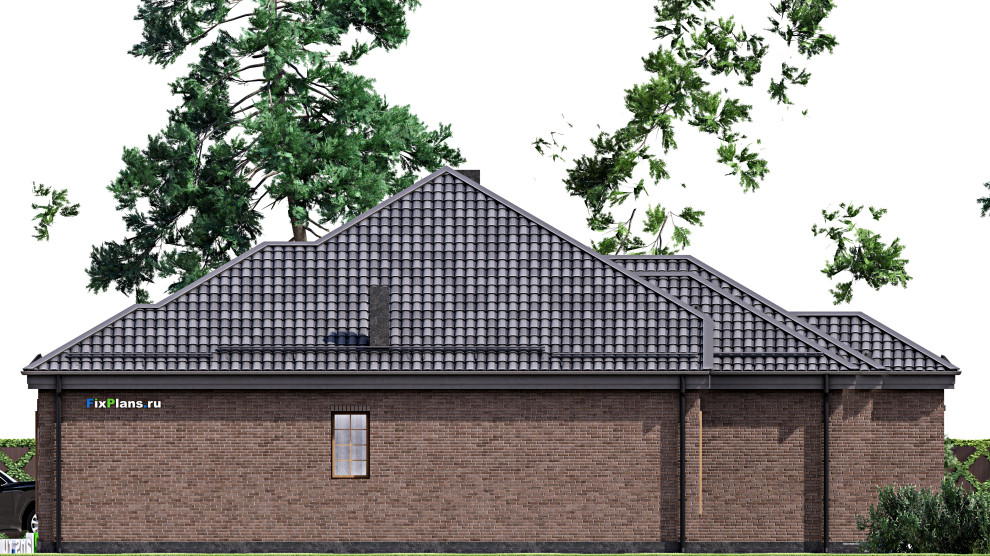 Проект одноэтажного дома 19х21м S251м2 F-16847