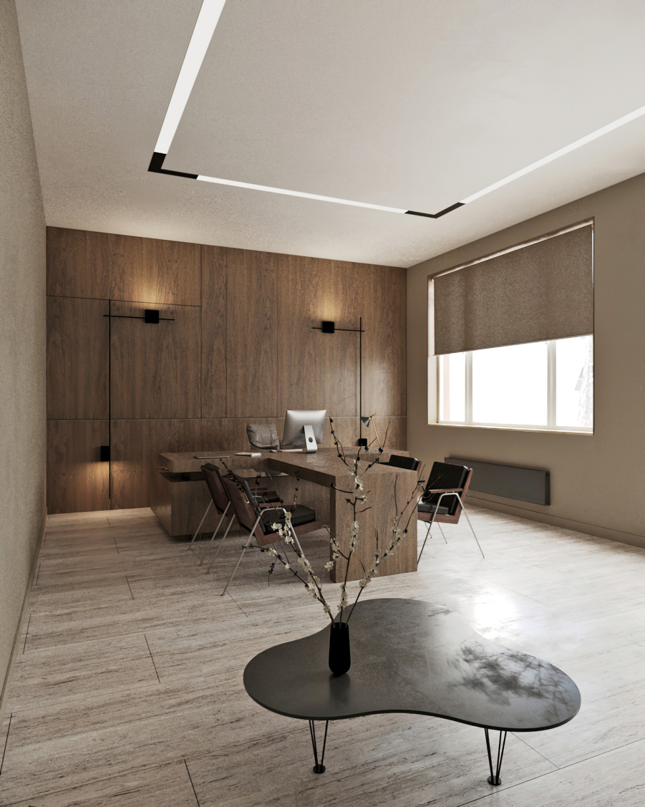 Концепция интерьера офисного здания