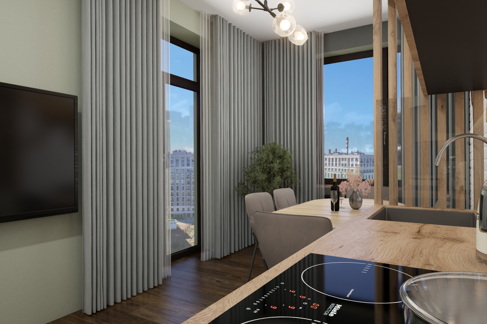 Квартира 100 кв.м. в современном стиле