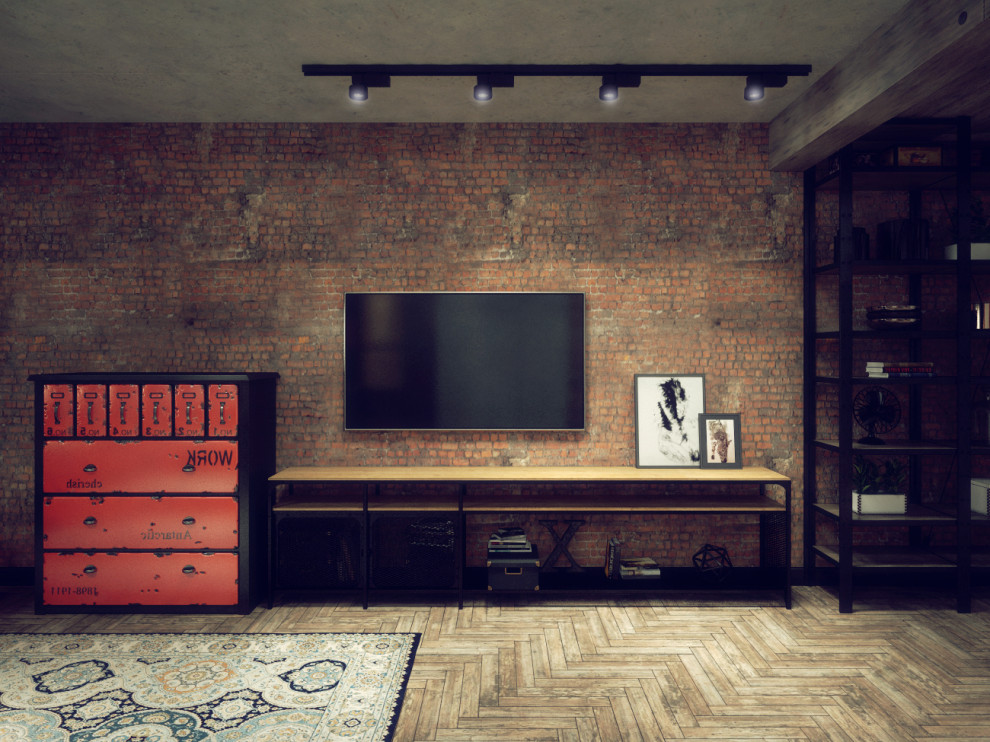 Двухъярусная квартира в стиле Лофт