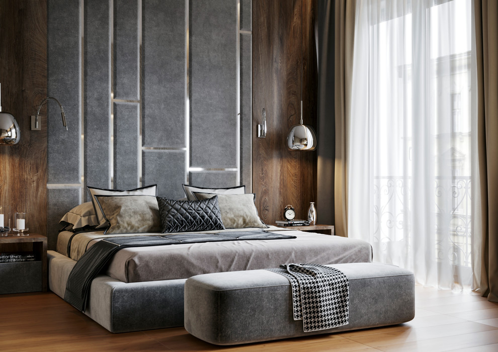 Обложка проекта: спальня в ЖК "Резиденции сколково"