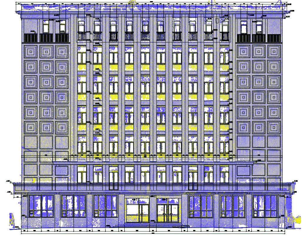 Обмер фасада