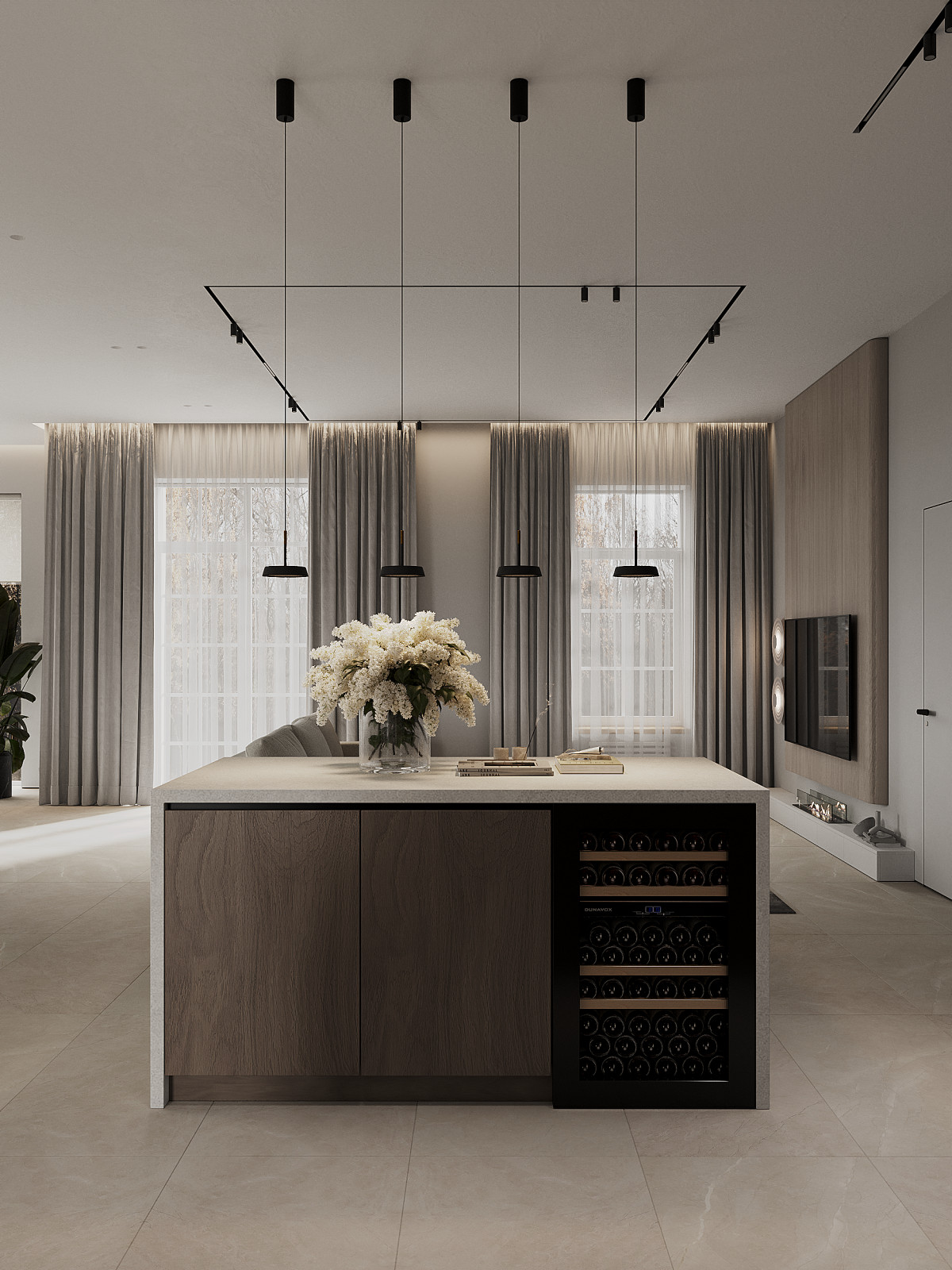 Проект интерьера для дома в коттеджном поселке "Ингардия"