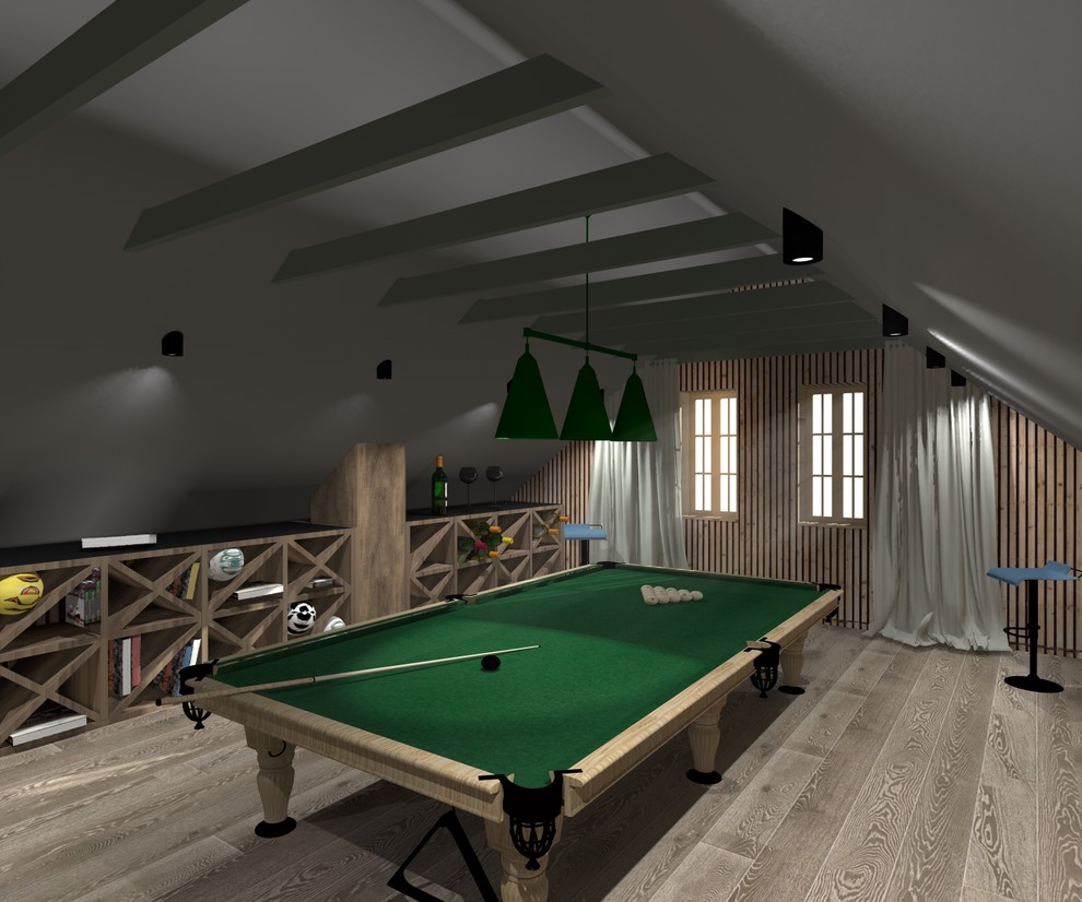 Обложка проекта: Бильярдная в частном доме под Москвой