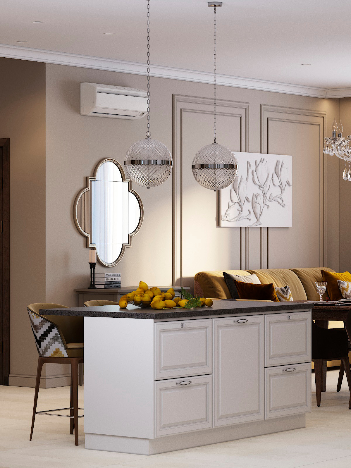 Гостиная в частном доме