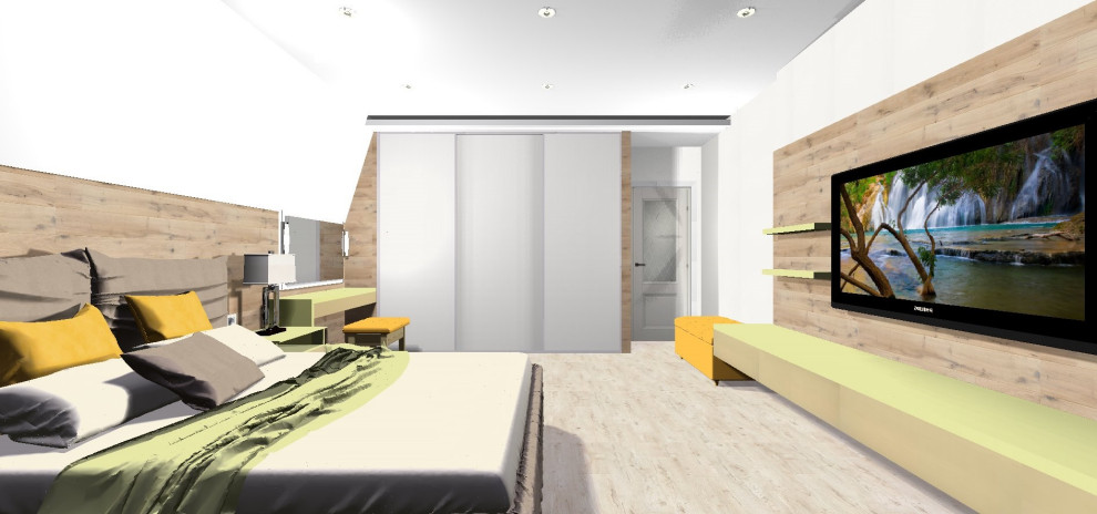 Спальня в коттедже.