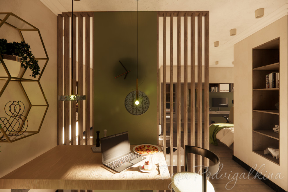 Студия в природных тонах