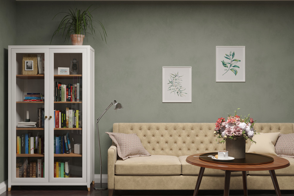 3d визуализация гостиной