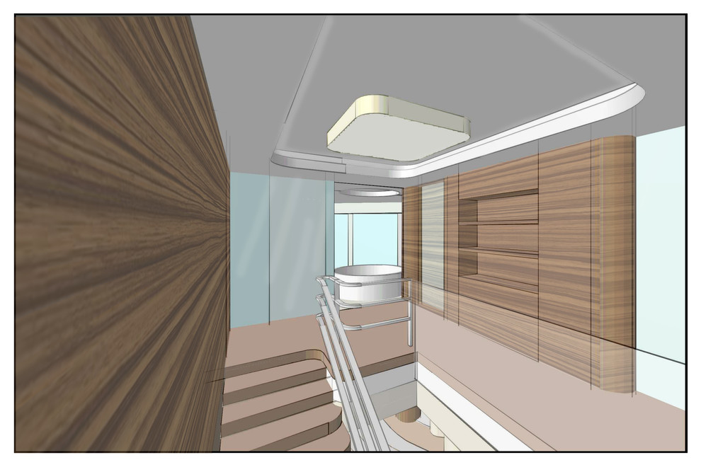 Эскиз квартиры в стиле яхты