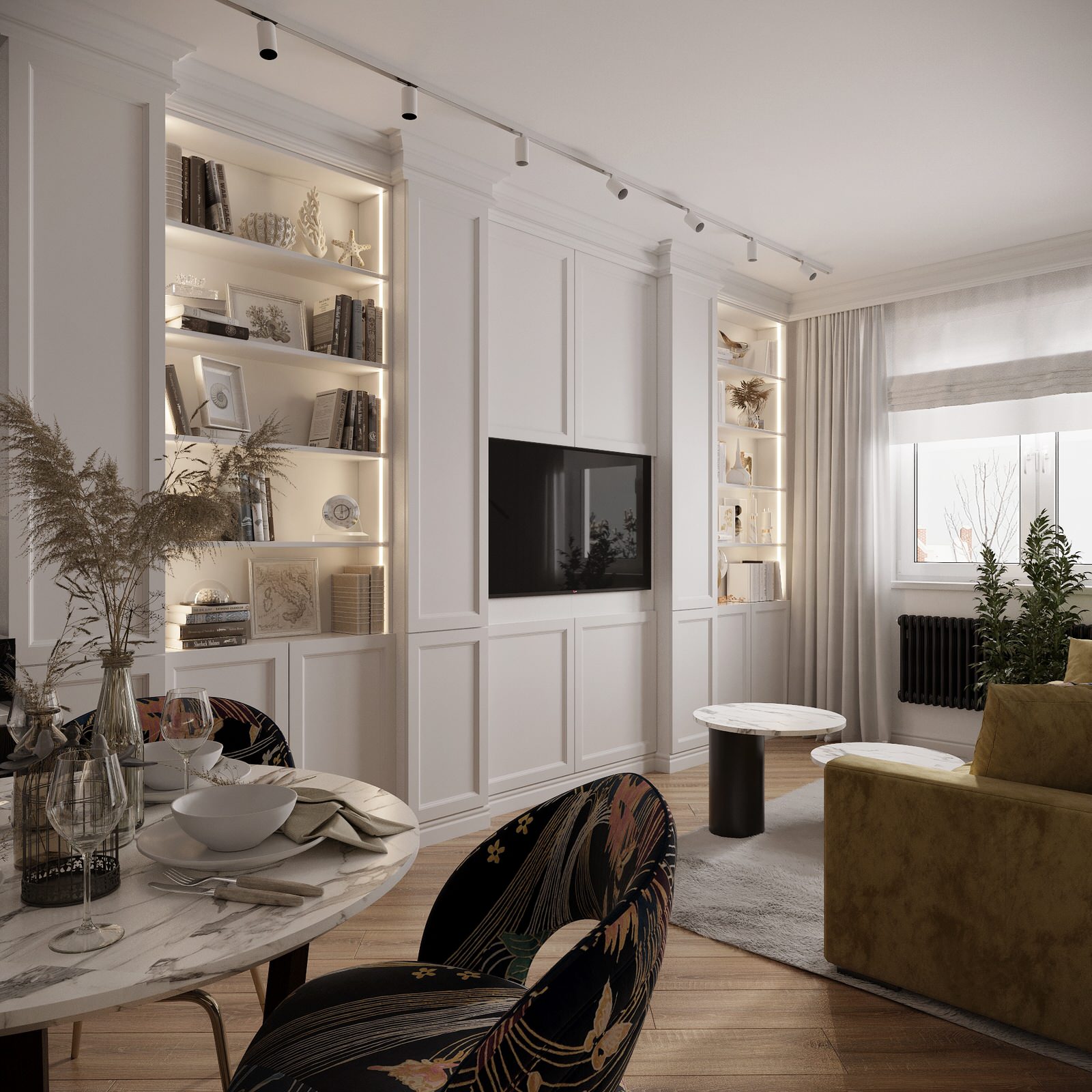 Дизайн интерьера студии, фьюжн