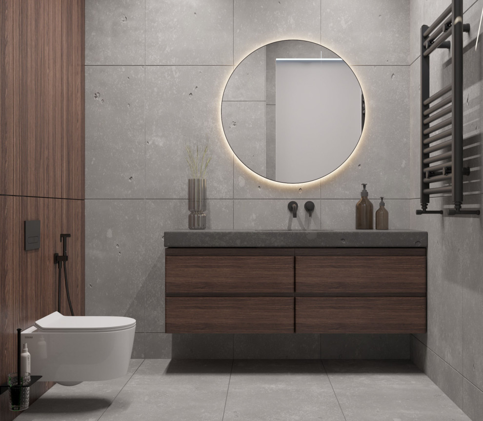 Современный интерьер двухуровневой квартиры 2