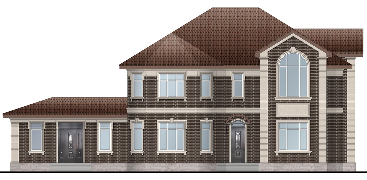 Дизайн фасадов загородных домов