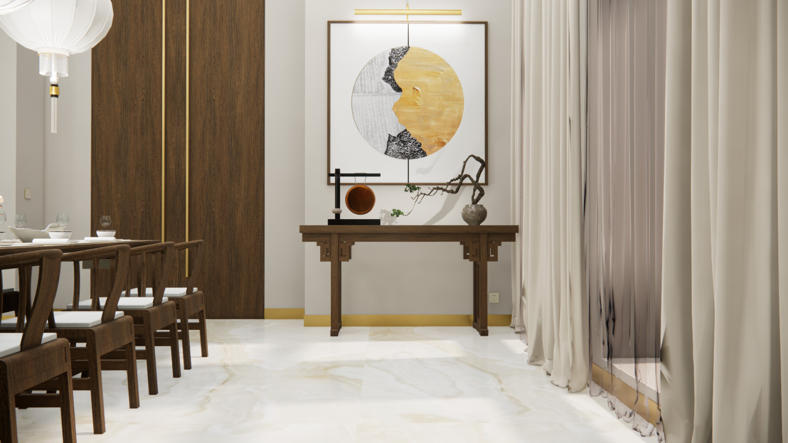 Визуализация проекта китайского ресторана