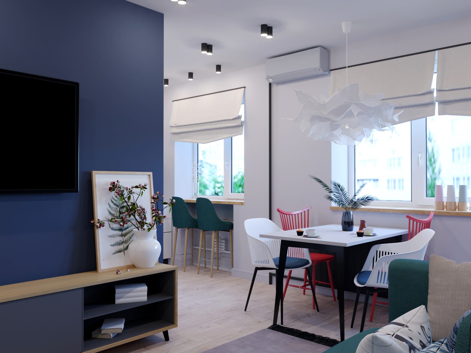 Мини-сканди в центре