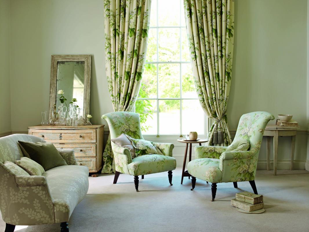 Ткани в готовых интерьерах