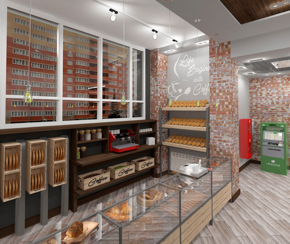 проект магазина совмещенного с пекарней
