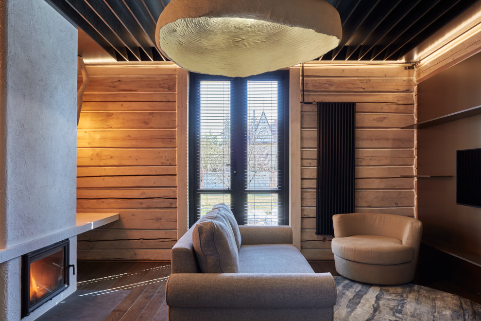 Кухня-гостиная с двухъярусной детской