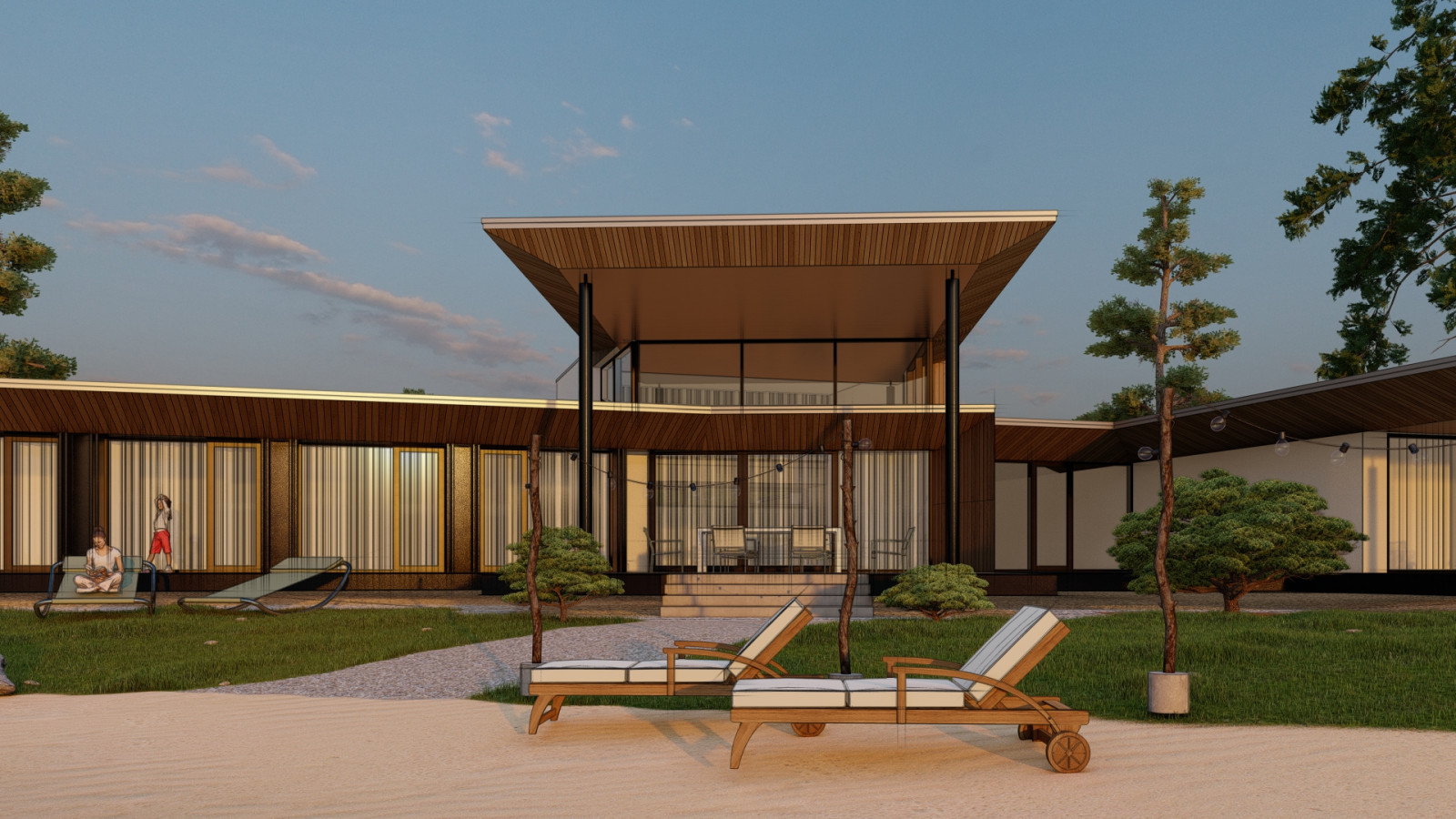 Роскошная дача на реке Мёша