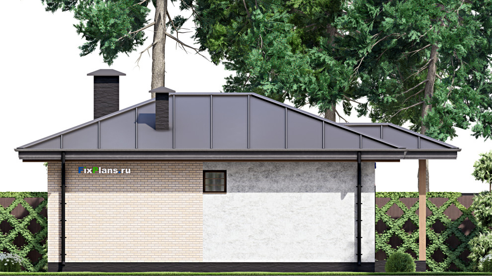 Проект одноэтажного дома 11х12м S81м2 F-14912