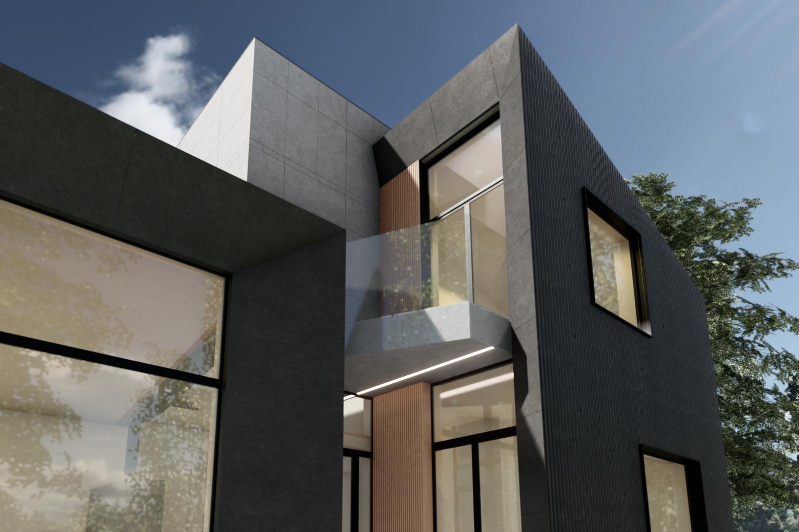 Дом на рельефе