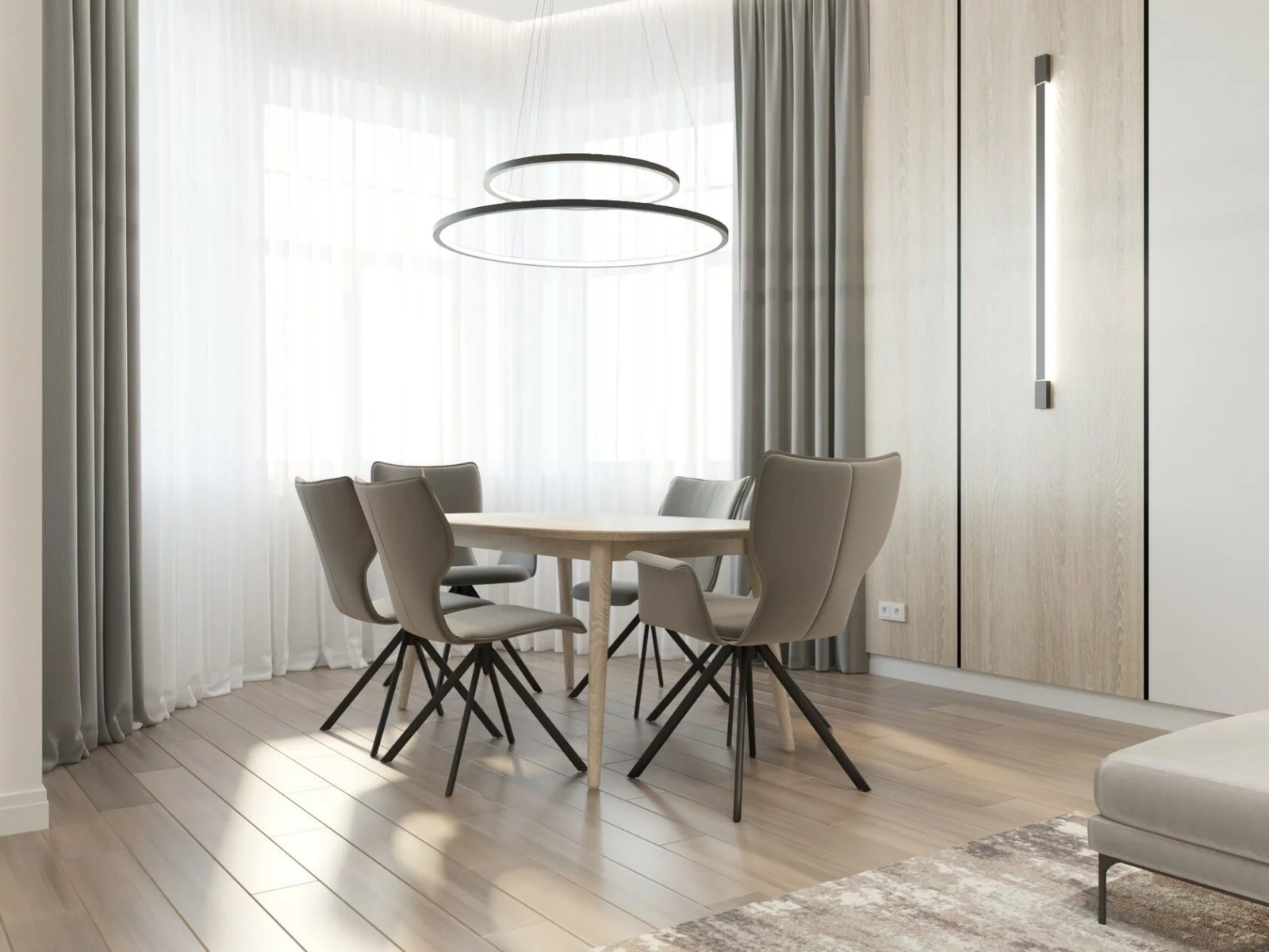 Светлый дом для семьи с детьми и собачкой