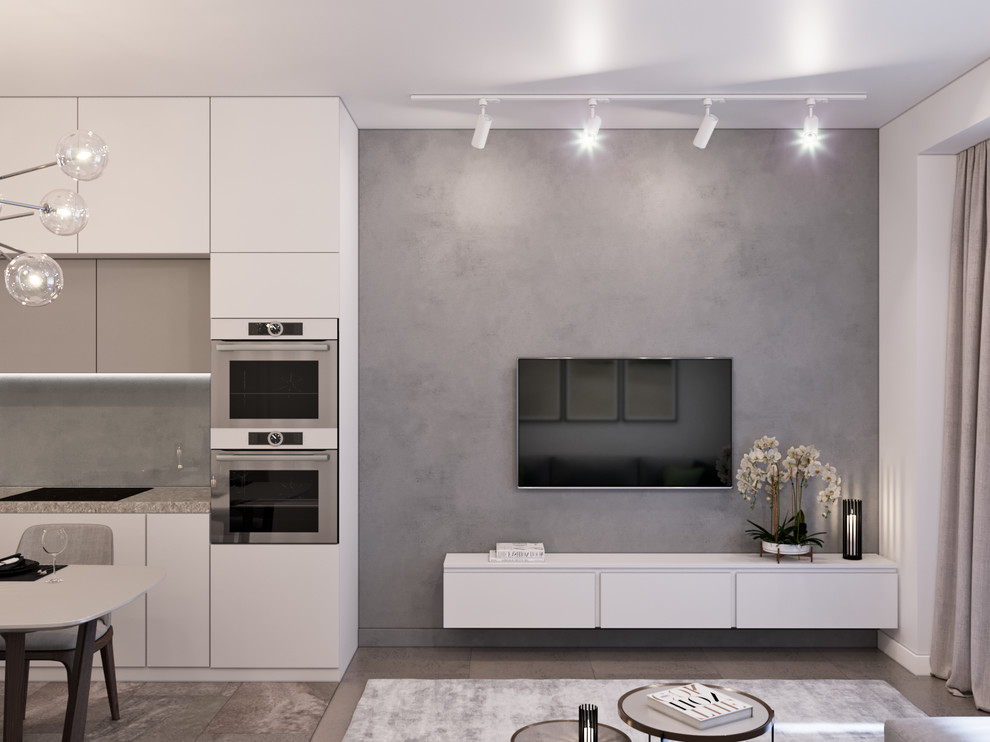 Сдержанный интерьер жилой квартиры