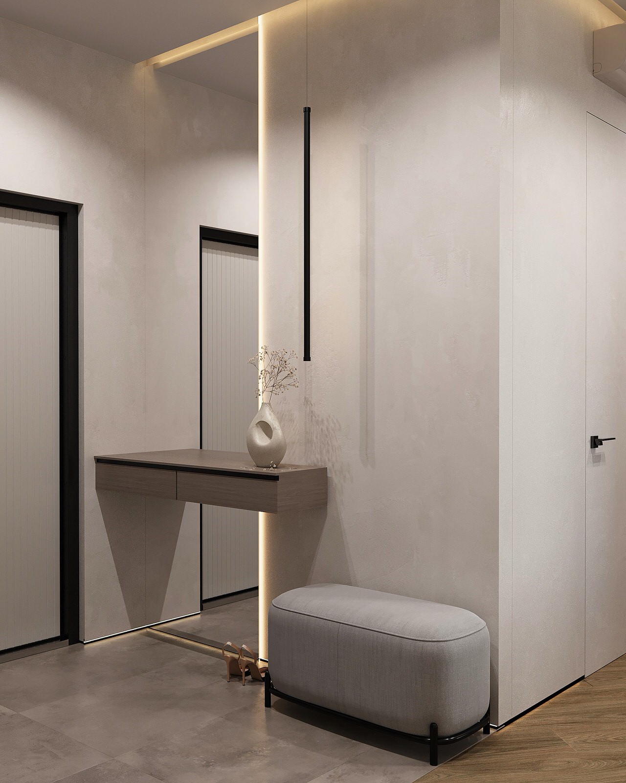 Обложка проекта: Евродвушка в жк Ilove 78м2 минимализм с элементами ваби-саби