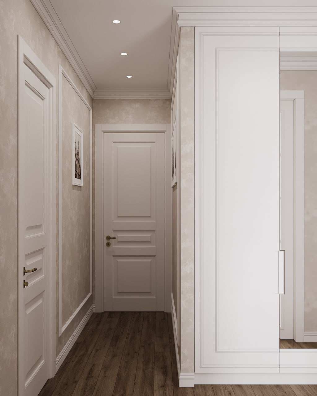 Дизайн-проект квартиры в "Сталинке" в классическом стиле