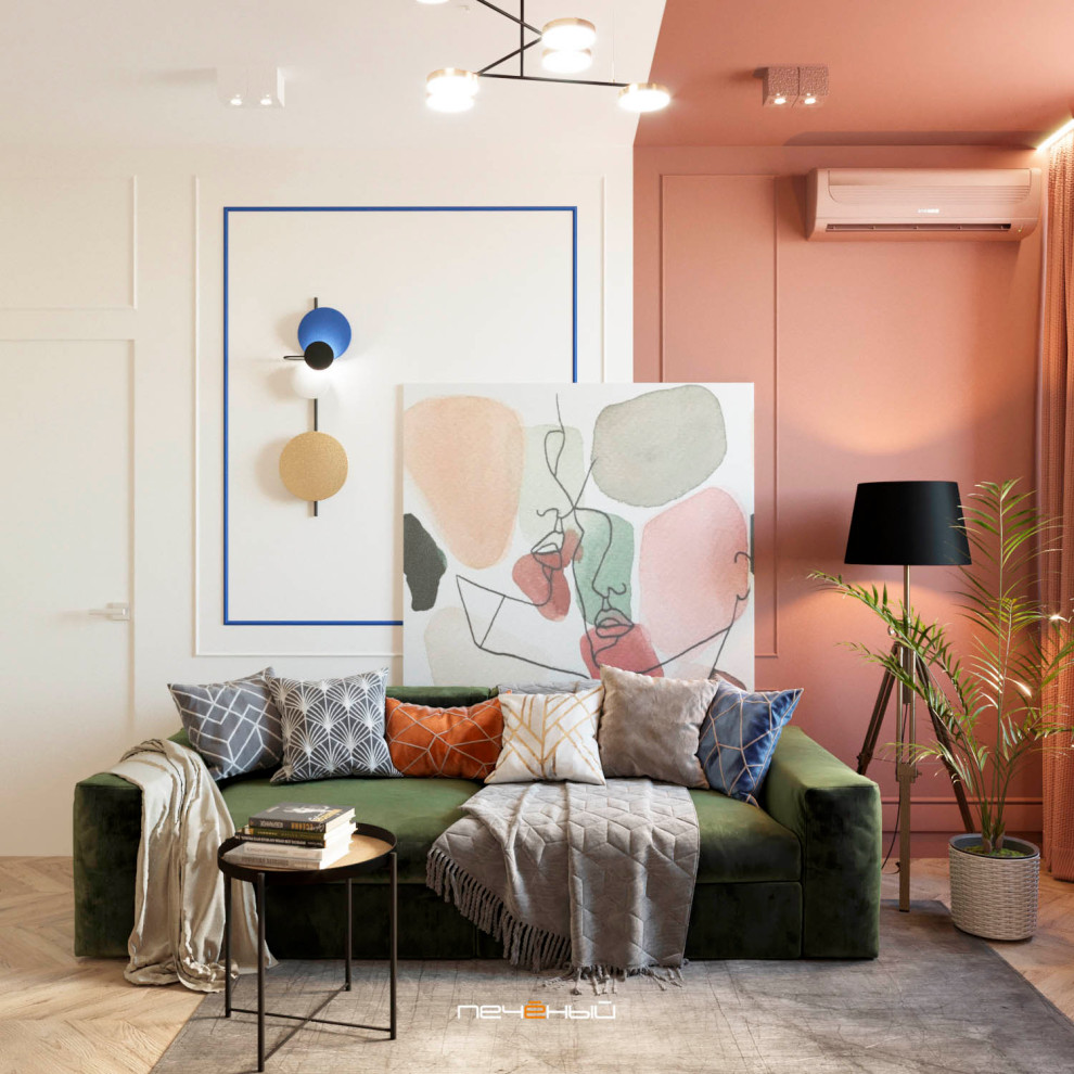 Современная трёшка с крутой гостиной и спальней