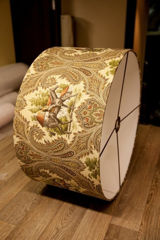 Абажуры из ткани на пластике