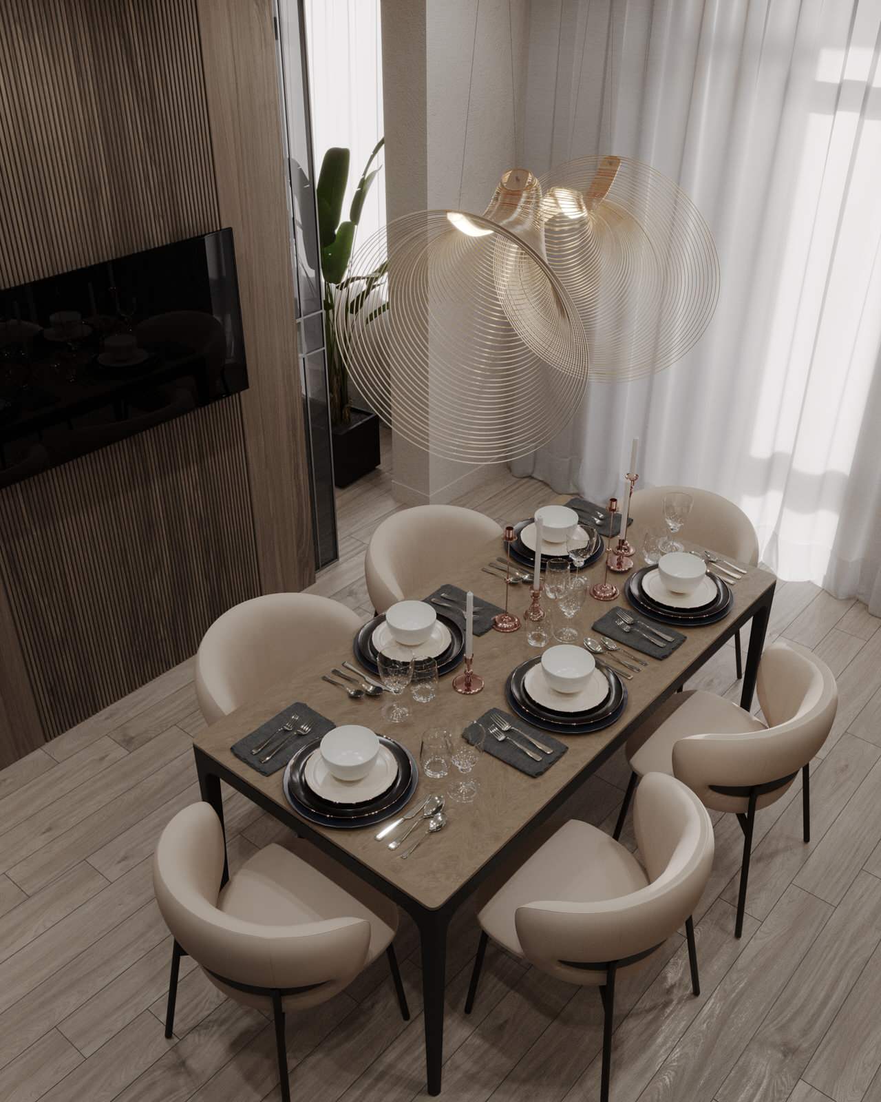 Двухкомнатная квартира с современным дизайном