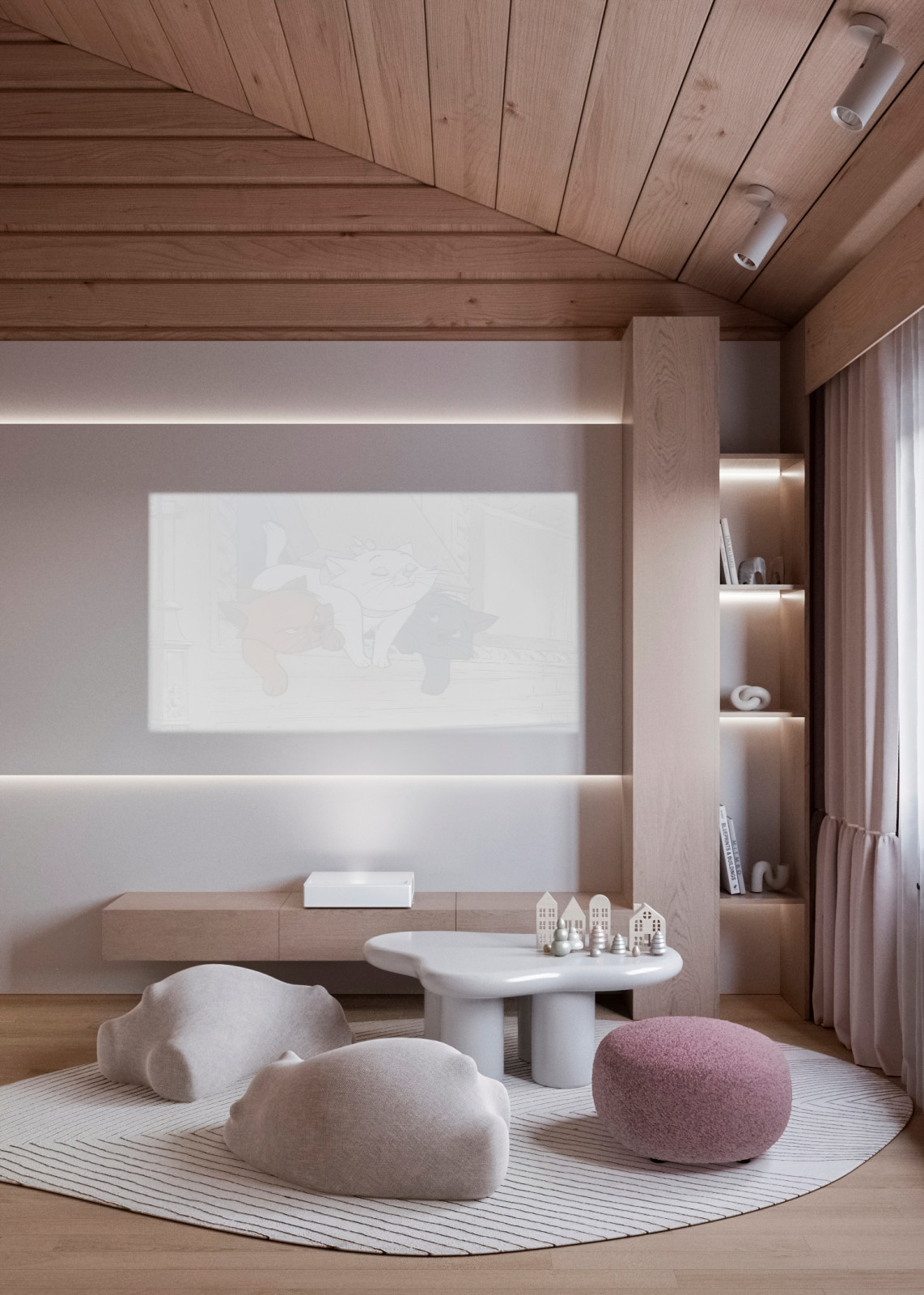 Проект Детской комнаты в деревянном доме