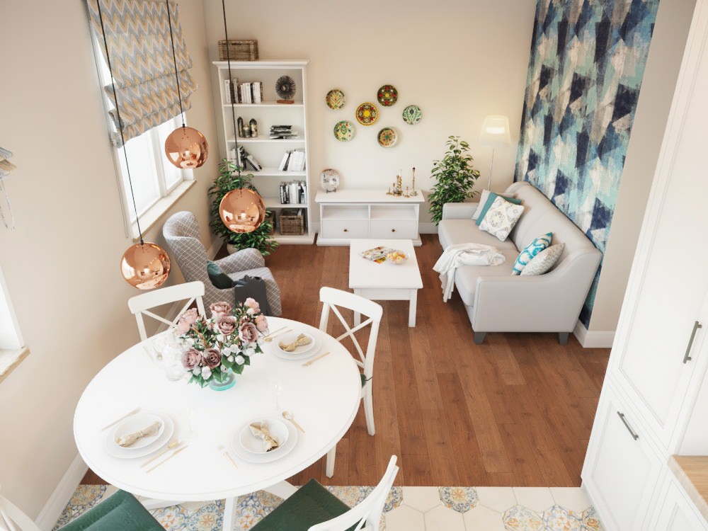 Коттедж в светлых тонах