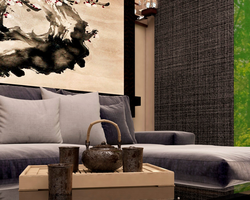 кухня-гостиная в японском стиле